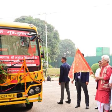 LG Manoj Sinha Launches 2nd Mobile Sanskrit Gurukul to Promote Vedic Education